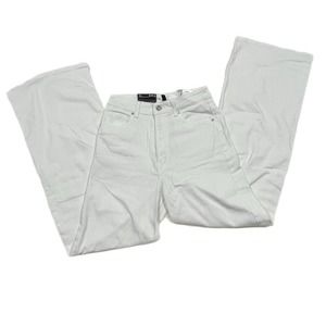 NWT h&m divided white wide leg twill pants